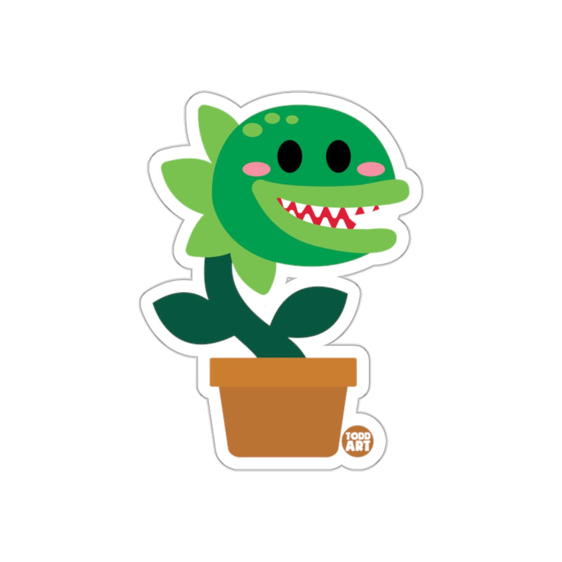 Load image into Gallery viewer, Cute Illustrated Potted Plant Monster Sticker
