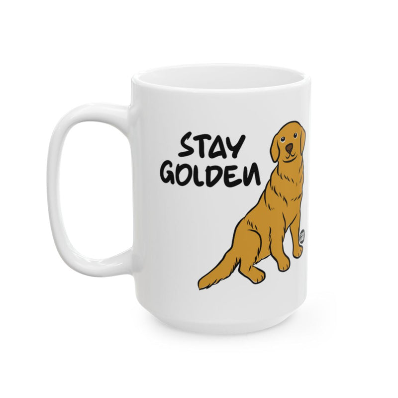 Load image into Gallery viewer, Stay Golden Mug with Cute Golden Retriever Design
