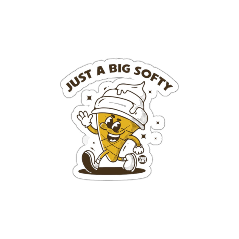 Load image into Gallery viewer, JUST A BIG SOFTY Ice Cream Sticker
