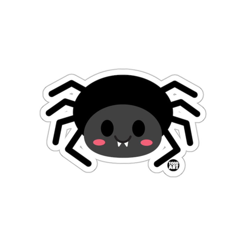 Load image into Gallery viewer, Cute Smiling Spider Illustration Art Print Sticker
