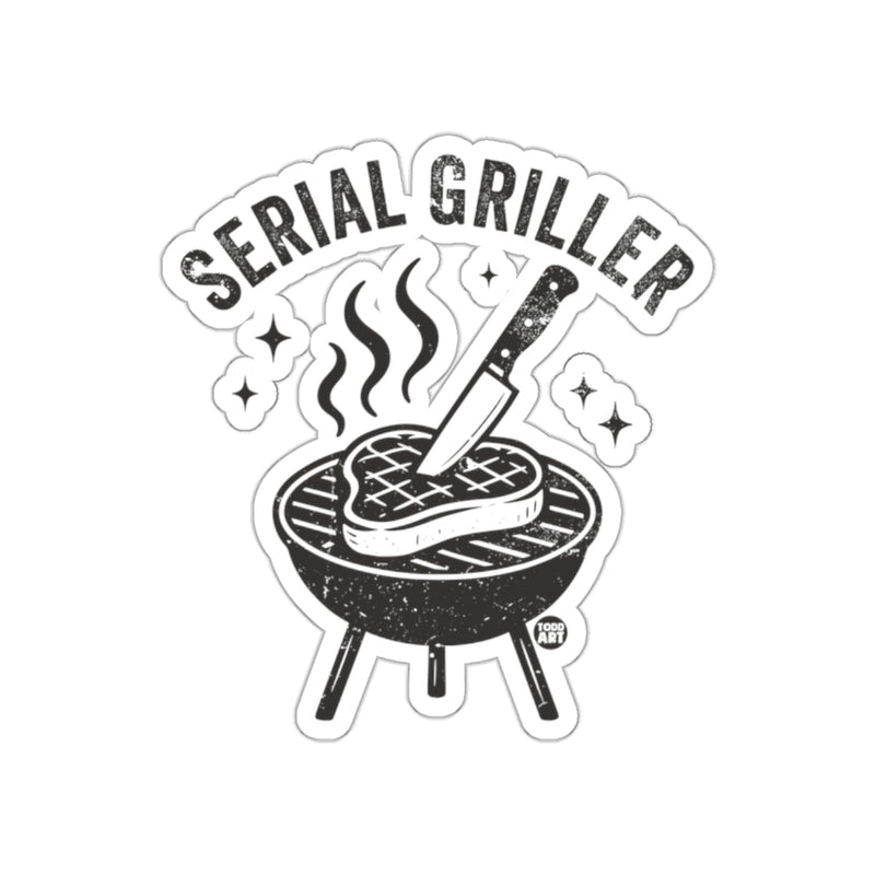Load image into Gallery viewer, Serial Griller Barbecue Grilling Sticker Product
