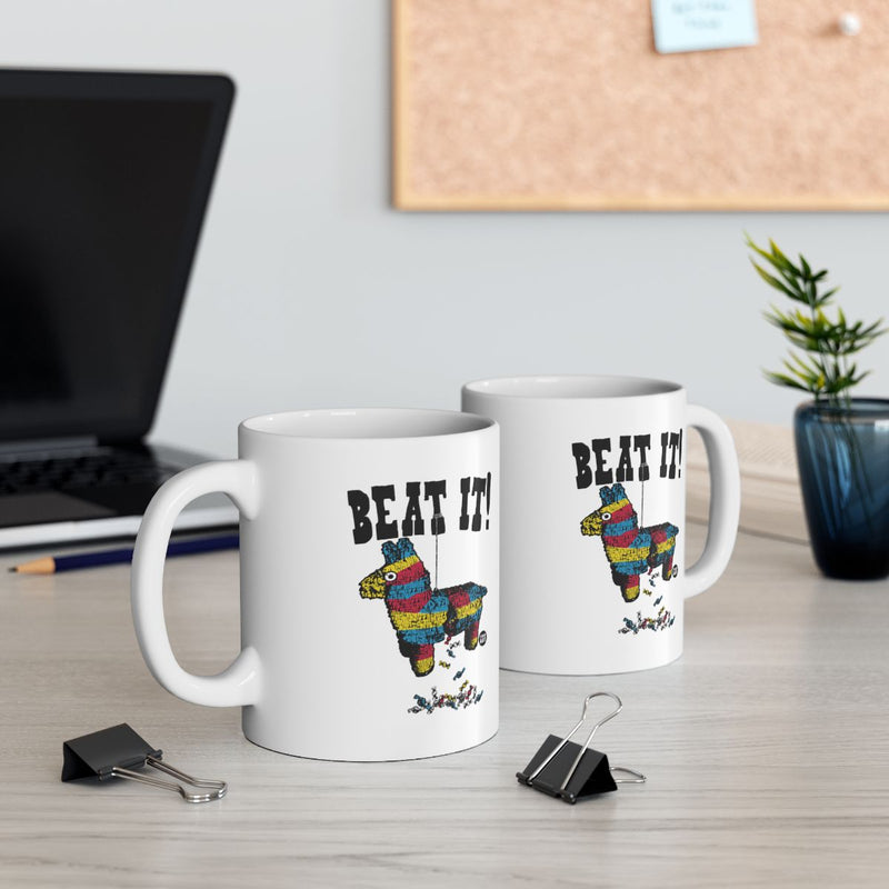 Load image into Gallery viewer, Beat It Colorful Pinata Design Coffee Mug
