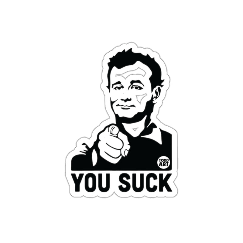Load image into Gallery viewer, You Suck Finger Pointing Art by Todd Art sticker
