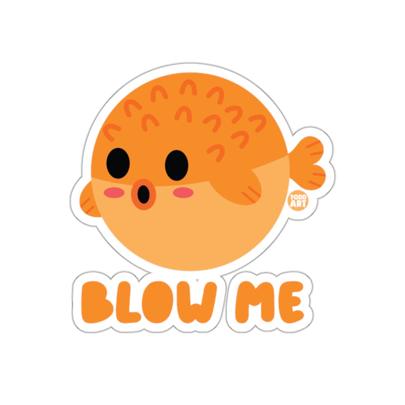 Load image into Gallery viewer, Blow Me Cute Puffer Fish Sticker for Fun Decor
