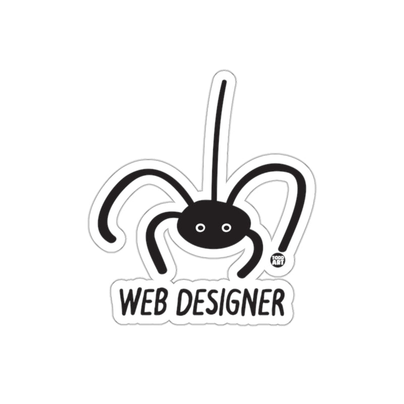 Load image into Gallery viewer, Funny Web Designer Spider Graphic Sticker
