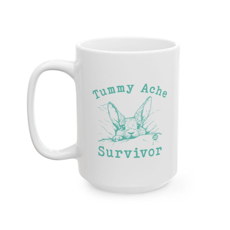 Load image into Gallery viewer, Tummy Ache Survivor Bunny Design Mug for Comfort
