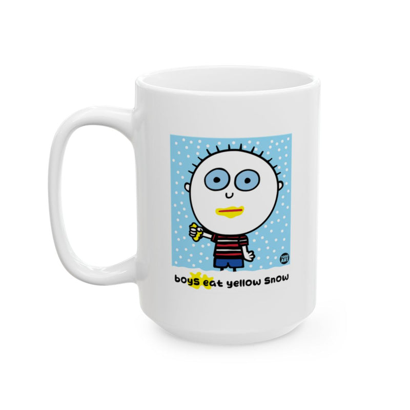 Load image into Gallery viewer, Boys Eat Yellow Snow Large White Coffee Mug
