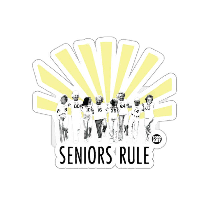 Load image into Gallery viewer, Seniors Rule Football Team Sticker
