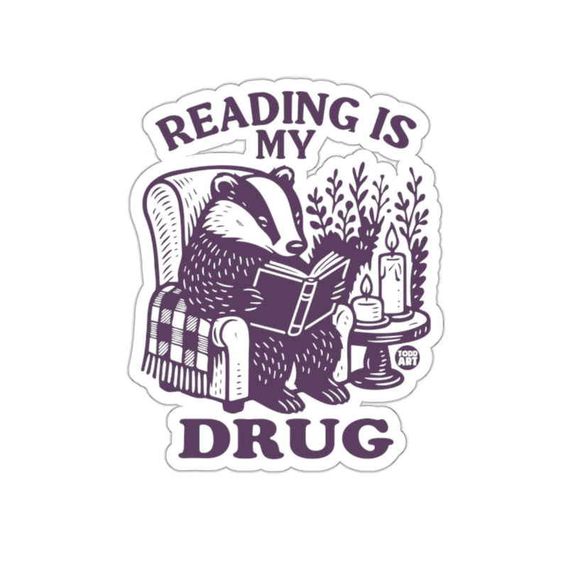 Load image into Gallery viewer, Reading Is My Drug Sticker for Book Lovers Product
