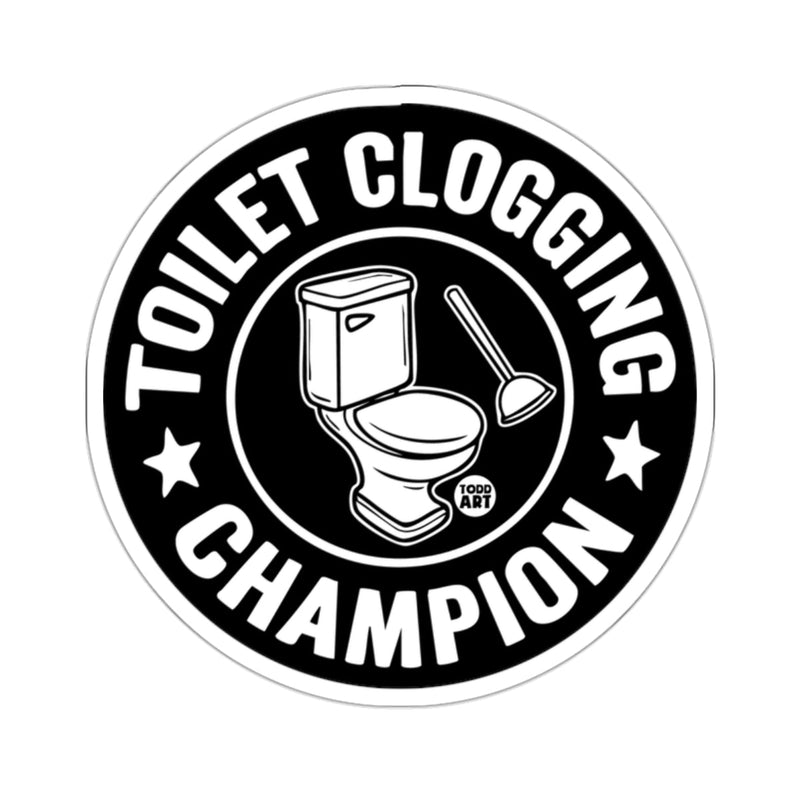 Load image into Gallery viewer, Toilet Clogging Champion Humorous Award Emblem 
