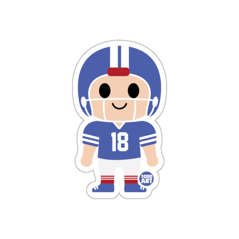 Load image into Gallery viewer, Cute Football Player Character Sticker for Sports Fans
