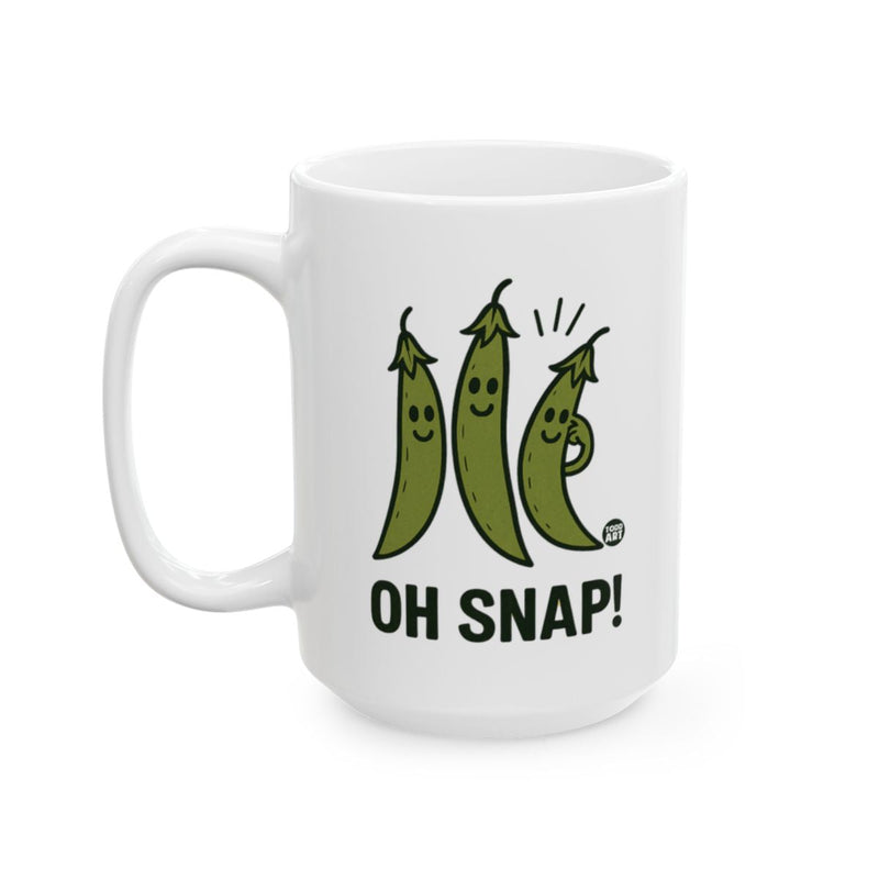 Load image into Gallery viewer, Oh Snap Funny Peas Design Coffee Mug
