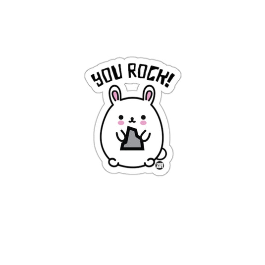You Rock Cute Bunny Sticker for Your Collection