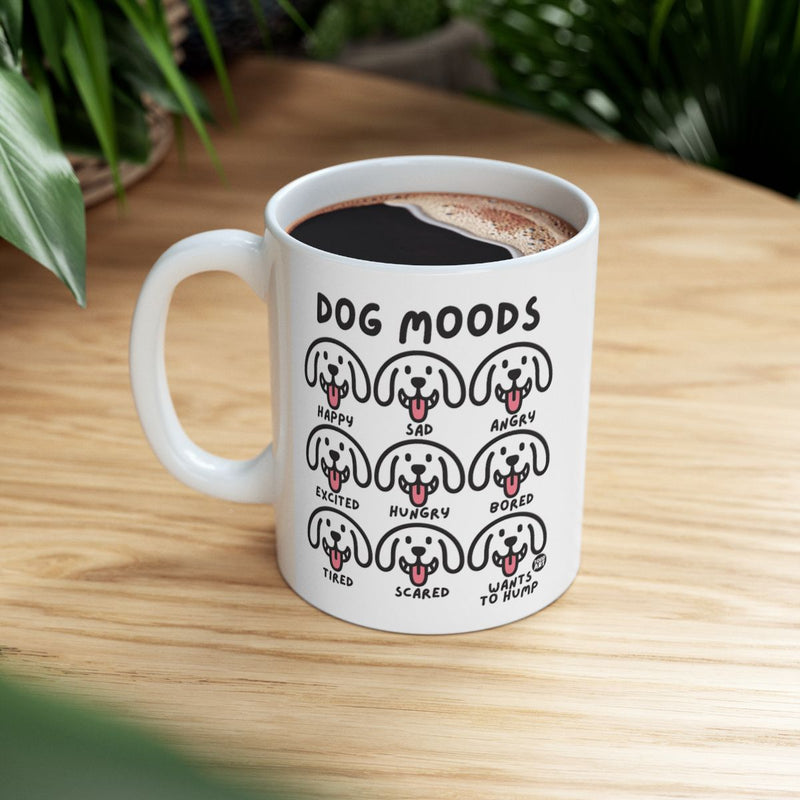 Load image into Gallery viewer, Dog Moods Coffee Mug For Dog Lovers
