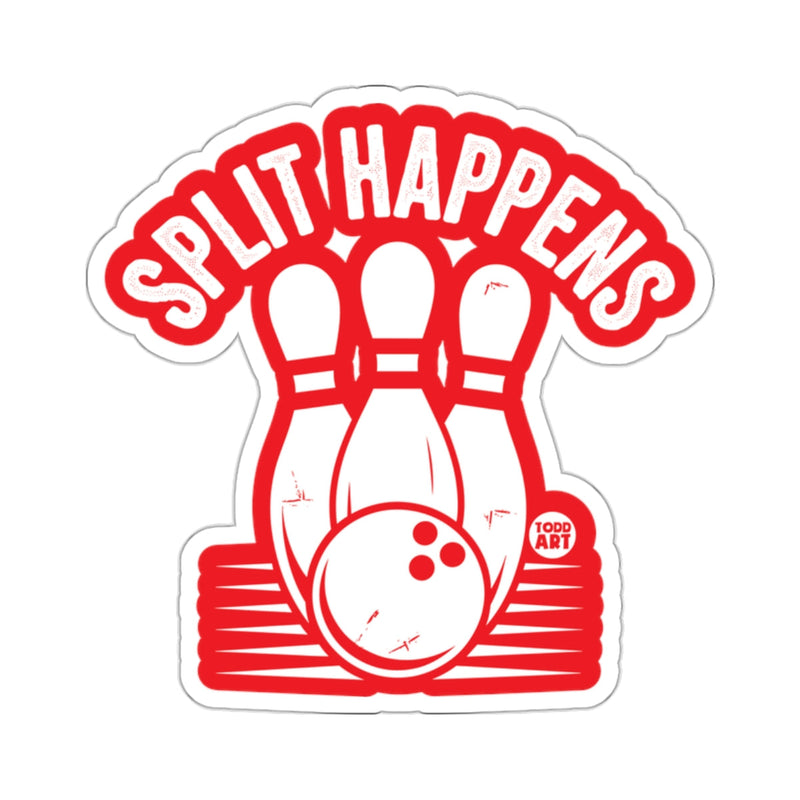 Load image into Gallery viewer, Humorous Split Happens Bowling Pins Ball Graphic 
