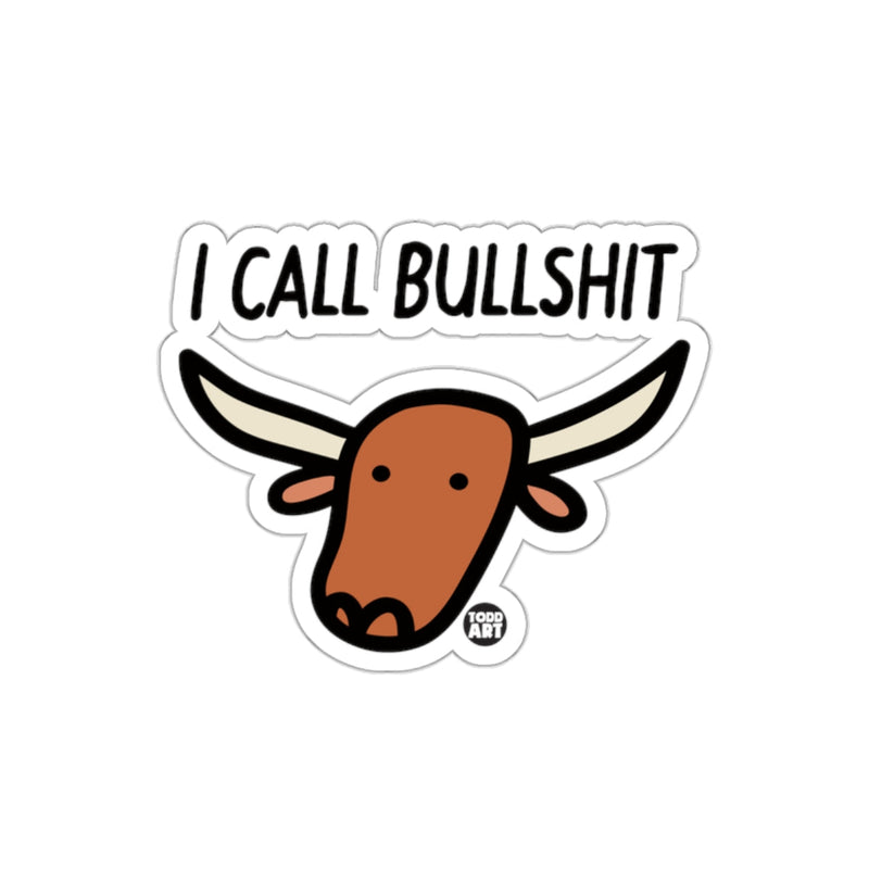 Load image into Gallery viewer, I Call Bullshit Cute Horned Animal Fun Sticker
