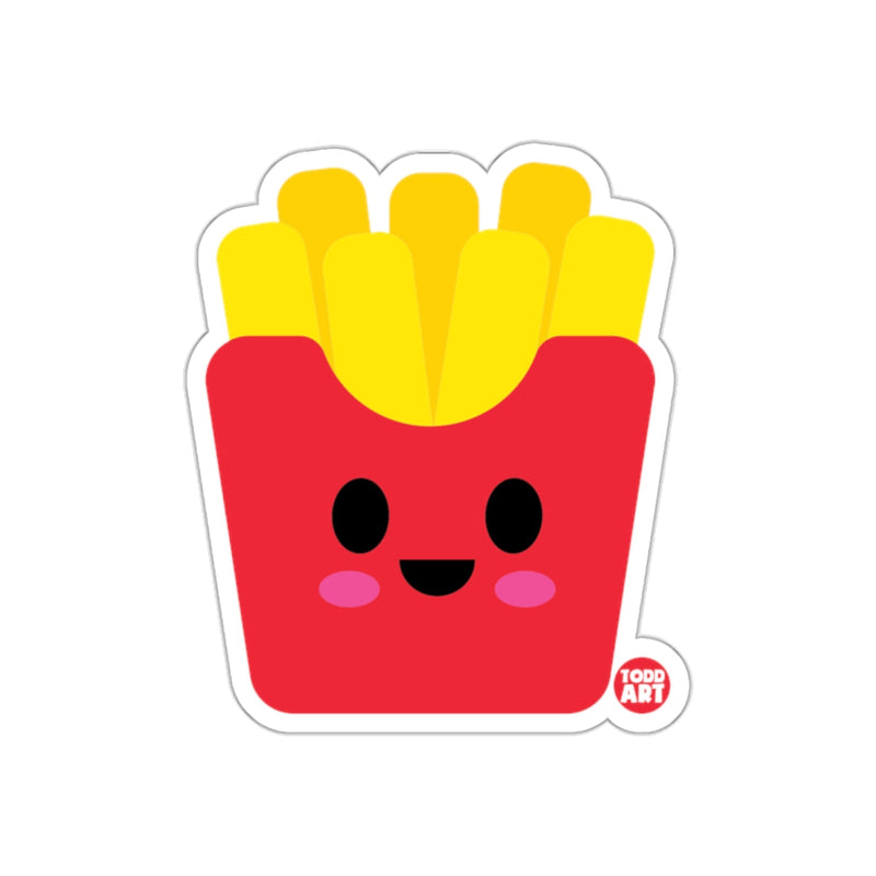 Load image into Gallery viewer, Cute Smiling French Fries Design Sticker Product
