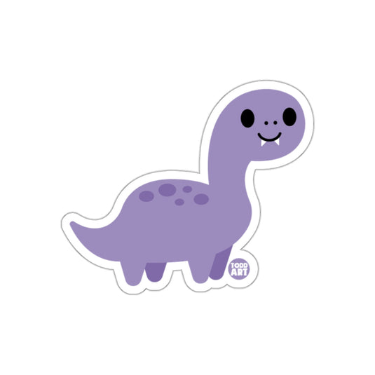 Cute Purple Dinosaur Cartoon Graphic Sticker