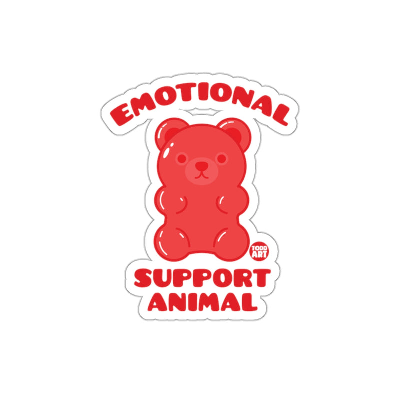 Load image into Gallery viewer, Emotional Support Animal Red Bear Sticker
