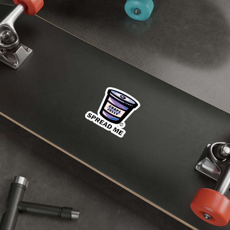 Load image into Gallery viewer, Grape Jelly Spread Me Sticker for Skateboards and Laptops
