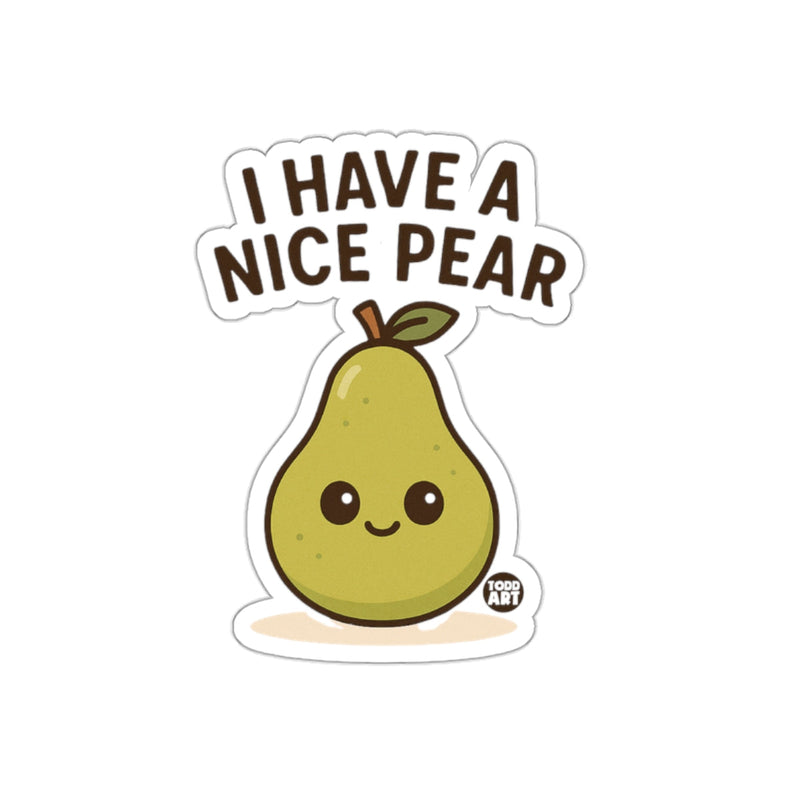 Load image into Gallery viewer, Cute I Have A Nice Pear Sticker for Laptops and Notebooks
