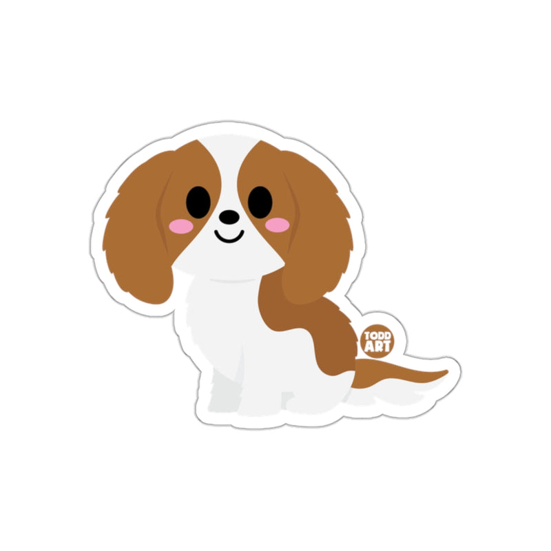 Load image into Gallery viewer, Adorable Cavalier King Charles Spaniel Sticker
