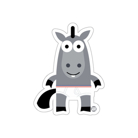 Cute Cartoon Horse Character Sticker for Kids