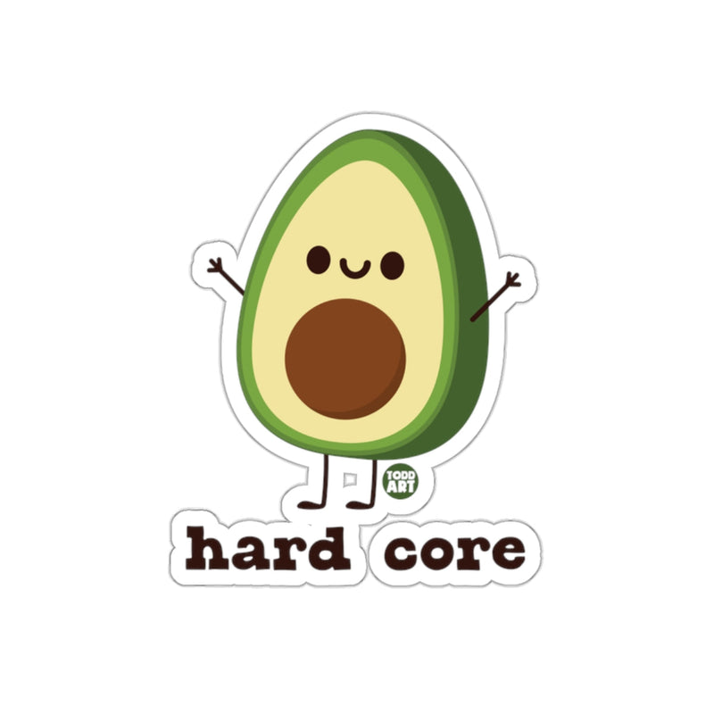 Load image into Gallery viewer, Happy Avocado Hard Core Sticker with Cute Design
