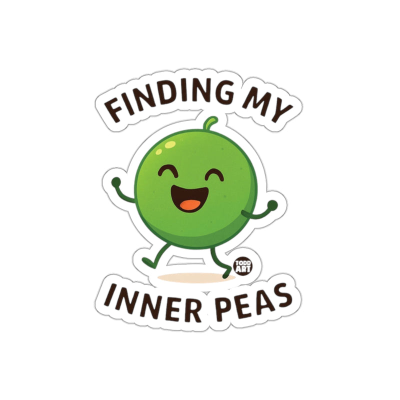 Load image into Gallery viewer, Finding My Inner Peas Funny Sticker
