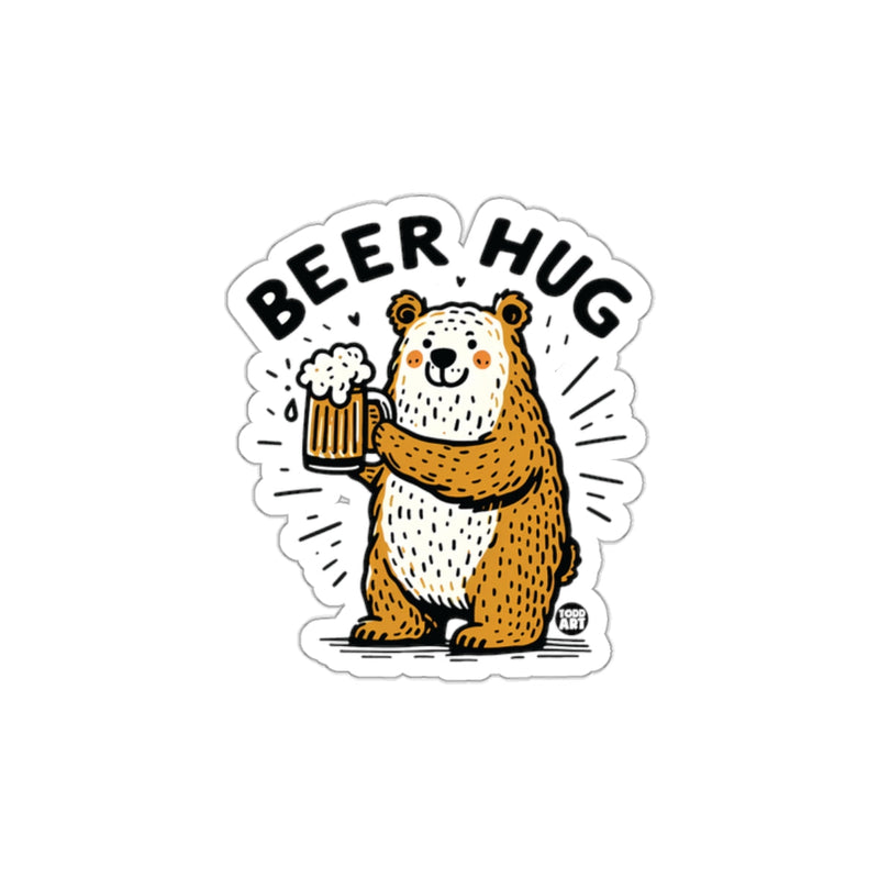 Load image into Gallery viewer, Cute Bear Holding a Beer Sticker Decorative Item
