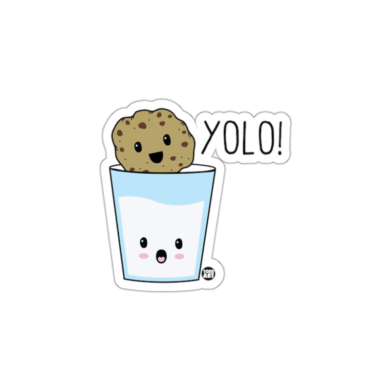 Load image into Gallery viewer, Cute Cookie and Milk Yolo Sticker for Fun Loving People
