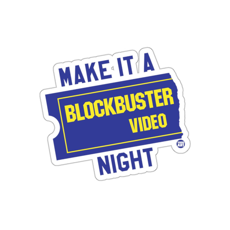 Load image into Gallery viewer, Make It a Blockbuster Video Night Cool Nostalgia sticker
