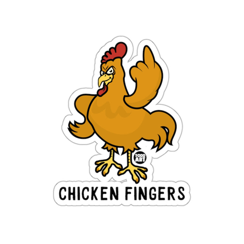 Load image into Gallery viewer, Funny Chicken Fingers Sticker for Your Collection
