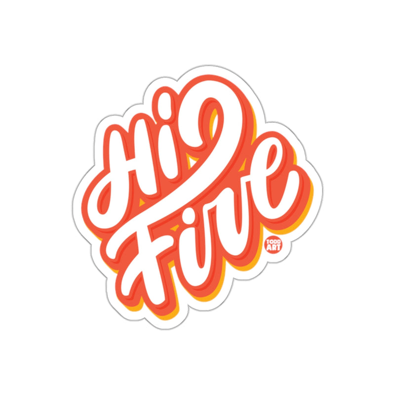 Load image into Gallery viewer, Vibrant Hi Five Art Sticker for Trendy Decor Enthusiasts
