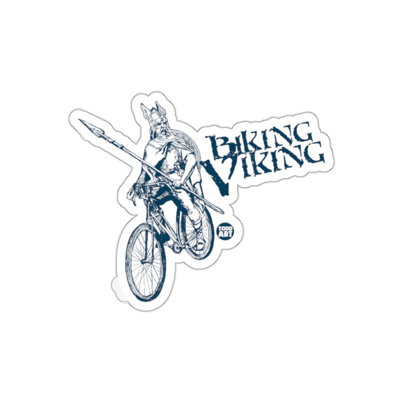 Load image into Gallery viewer, Biking Viking Todd Art Design Sticker for Enthusiasts
