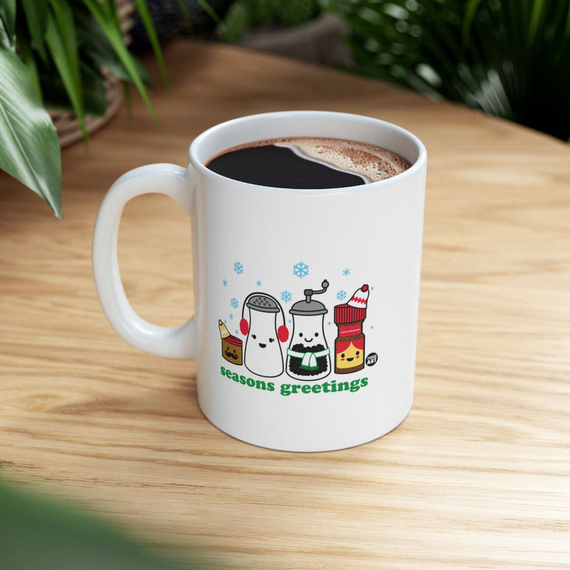 Load image into Gallery viewer, Cute Seasons Greetings Festive Winter Mug
