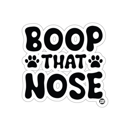 Boop That Nose Cute Animal Lover Sticker Decal