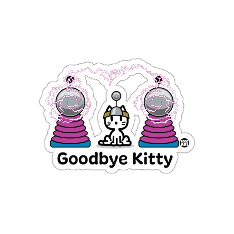Load image into Gallery viewer, Electric Goodbye Kitty Artwork Sticker for Collectors

