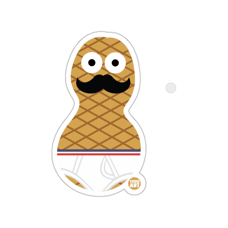 Load image into Gallery viewer, Cartoon Figure with Mustache in Underwear Sticker

