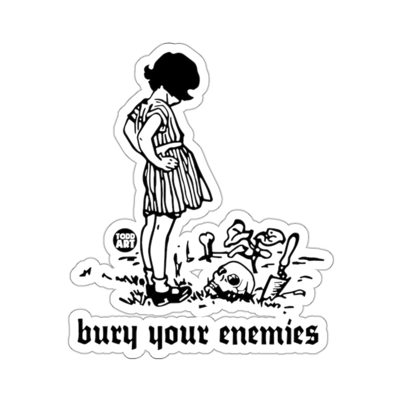 Load image into Gallery viewer, Todd Art girl skull grave bury your enemies 
