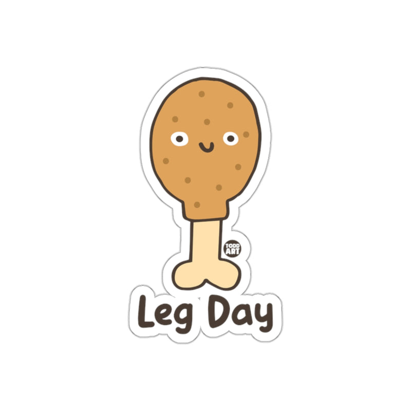Load image into Gallery viewer, Cute Cartoon Leg Day Drumstick Character Sticker
