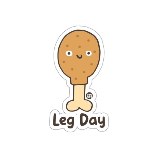 Cute Cartoon Leg Day Drumstick Character Sticker