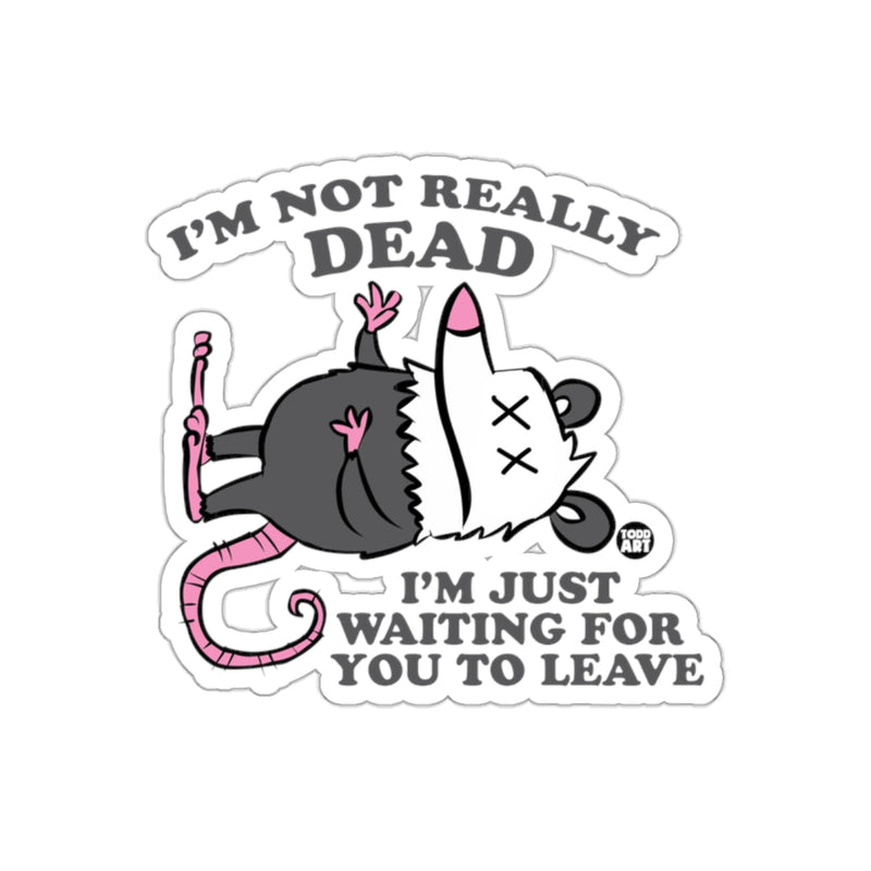 Load image into Gallery viewer, I'm Not Really Dead Waiting For You To Leave sticker

