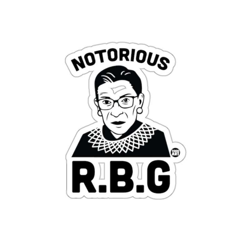 Load image into Gallery viewer, Notorious RBG Black And White Iconic Portrait sticker
