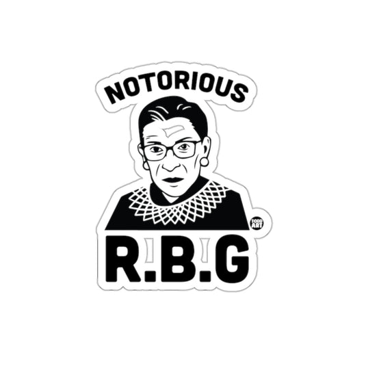 Notorious RBG Black And White Iconic Portrait sticker