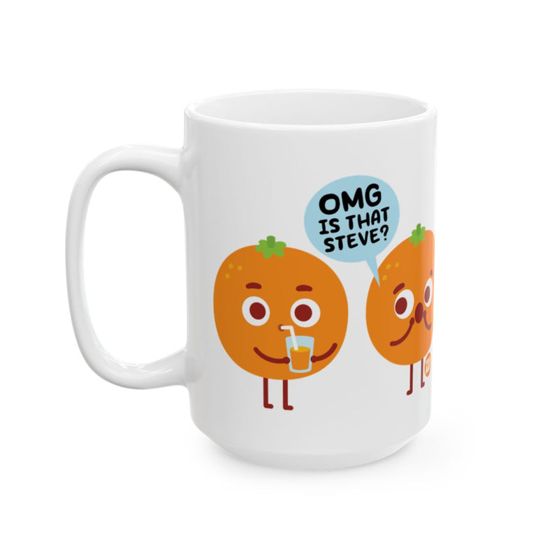 Load image into Gallery viewer, Funny Orange Characters OMG Is That Steve Mug
