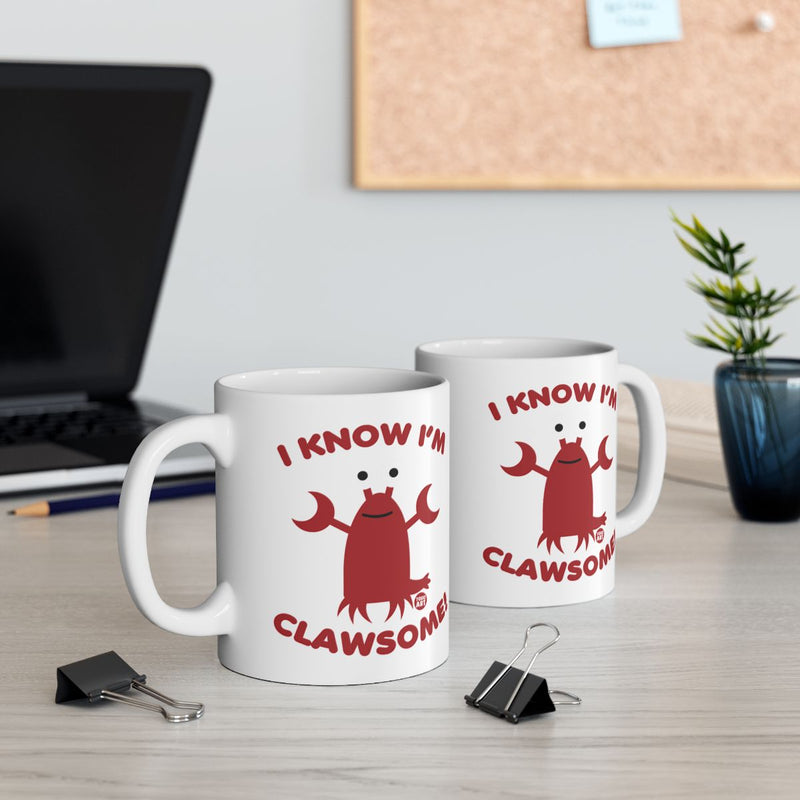 Load image into Gallery viewer, I Know I'm Clawsome Crab Themed Gift Mug for Coffee Lovers
