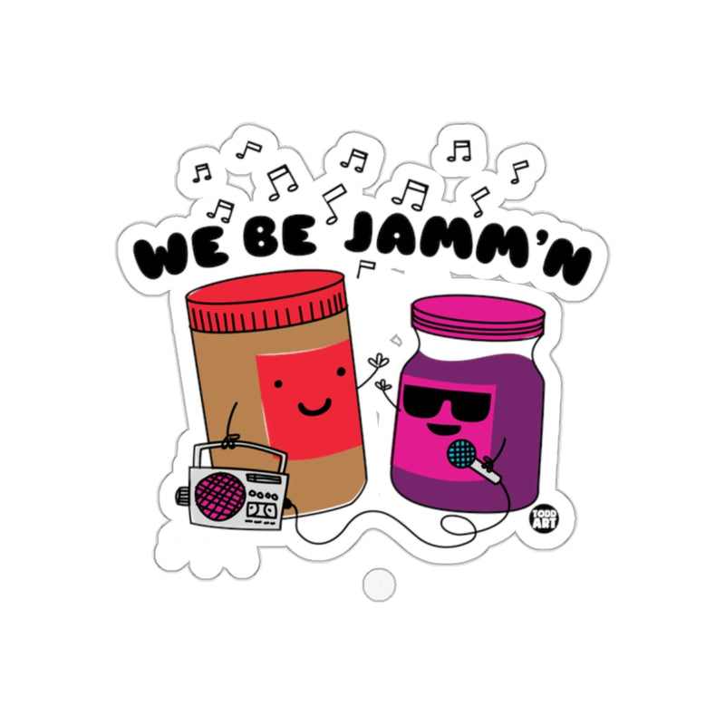 Load image into Gallery viewer, We Be Jammin Peanut Butter and Jam Sticker Product
