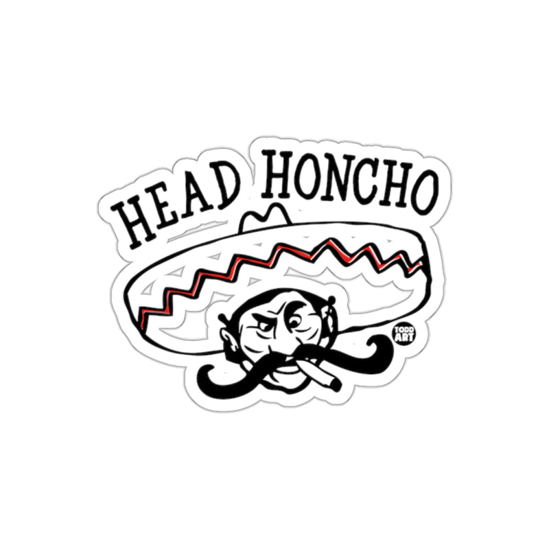 Load image into Gallery viewer, Head Honcho Sombrero Mustache Sticker

