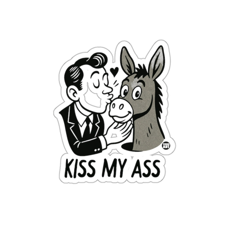 Load image into Gallery viewer, Kiss My Ass Funny Graphic Sticker for Laptops and Notebooks
